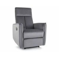 Samta izlaižams krēsls NIKOS VELVET pelēks